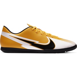 Nike Mercurial Vapor 13 Club Ic M AT7997 801 fodboldsko sort, hvid, sort, gul gul