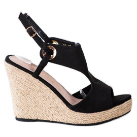 Goodin Lukkede Espadrilles sandaler sort