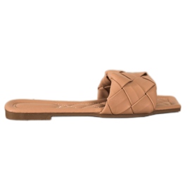 SHELOVET Casual Beige hjemmesko