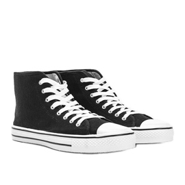 Mænds sorte sneakers Gin ankel