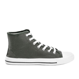 Mænds grønne khaki sneakers med Gin ankel