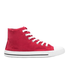 Mænds røde sneakers Gin ankel