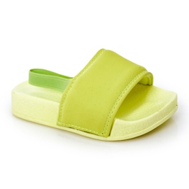 FR1 Børns Lime Lime Gummi Tøfler Svømmer grøn