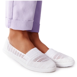 Openwork Slip-On White Chillout Sneakers hvid