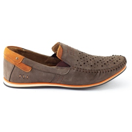KOMODO Herresko mokasiner 876 sommerbrun orange