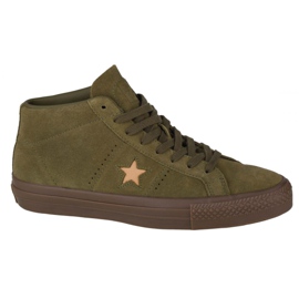 Converse One Star Pro Suede Mid M 157869C sko grøn