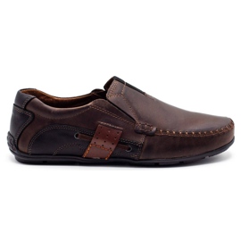 Mario Pala Mænds læder moccasins 834 brun
