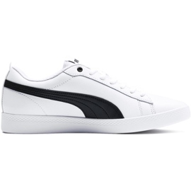 Damesko Puma Smash Wns v2 L hvid-sort 365208 01