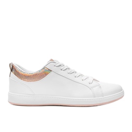 Madalynn holografiske sneakers i hvid og guld