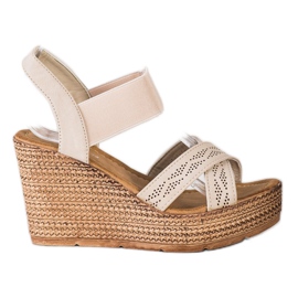 Sea Elves Slip-on lette sandaler beige
