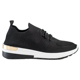 SHELOVET Komfortable Slip-On sneakers sort