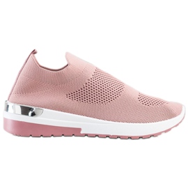 SHELOVET Slip On Sneakers lyserød
