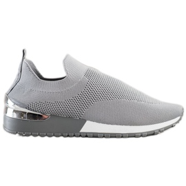Renda Grå Openwork sneakers