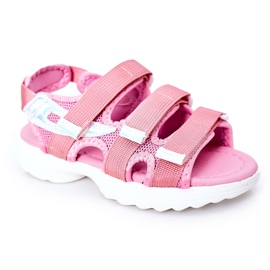Børnesportssandaler med Velcro Pink Flyn lyserød