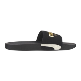 Puma Leadcat Ftr Suede Classic sorte tøfler 372277 01 gylden