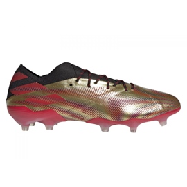 Adidas Nemeziz.1 Fg M FY0758 fodboldstøvler grå / sølv, guld gylden