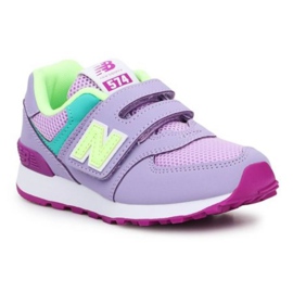 New Balance Jr PV574BVM sko lyserød grøn