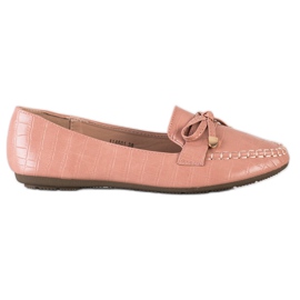 Kayla Casual Eco læder loafers lyserød