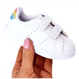 Børnesneakers Hvid-Rainbow Velcro Sød pige