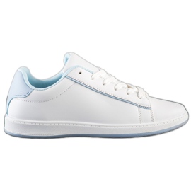 SHELOVET Lav sneakers med Eco-læder hvid