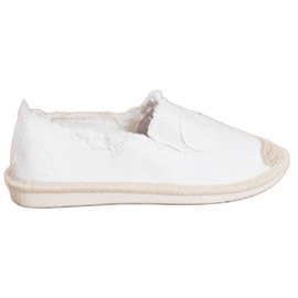 SHELOVET Tekstil Espadrilles hvid