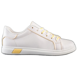 SHELOVET Hvide Super Sneakers