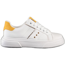 SHELOVET Eco læder sneakers hvid
