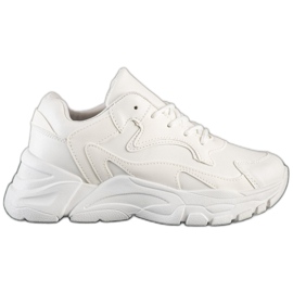 SHELOVET Casual hvide sneakers