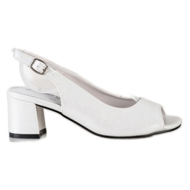 Goodin Hvide skinnende sandaler