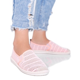 Tropisk solrosa blonder espadrilles grå