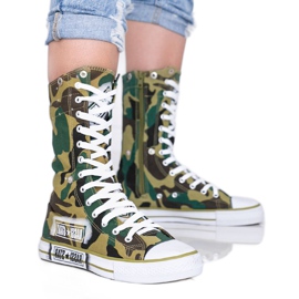 Find Your Self grønne camo sneakers