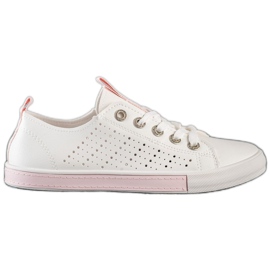 Bella Paris Sneakers med Eco læder hvid