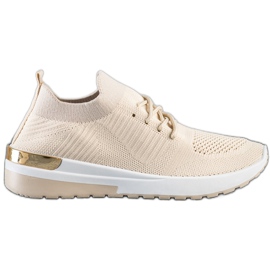SHELOVET Komfortable Slip-On sneakers beige