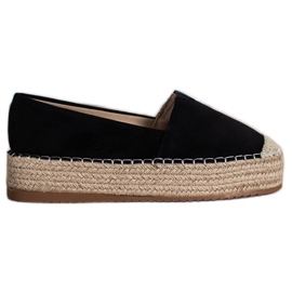 Primavera Espadrilles på platformen sort