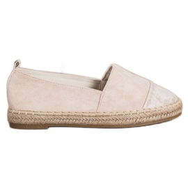 Bestelle Beige ruskind Espadrilles