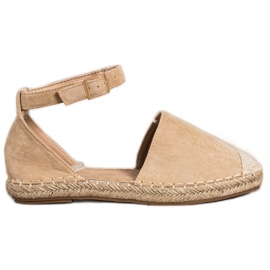 Small Swan Beige Espadrilles med spænde