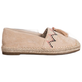 Melisa Espadrilles med frynser beige