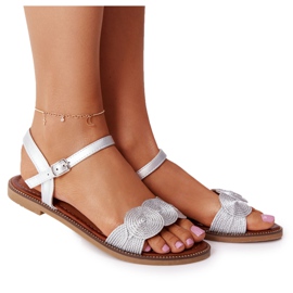 S.Barski Elegante sandaler S. Barski GD-53 sølv