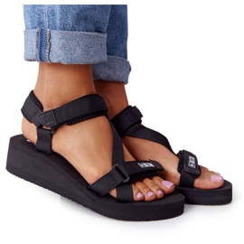 Sort skumsandaler på Wedge Big Star FF274A349