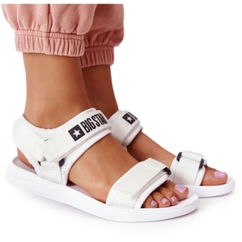 Sports -sandaler til kvinder Big Star HH274A026 Hvid