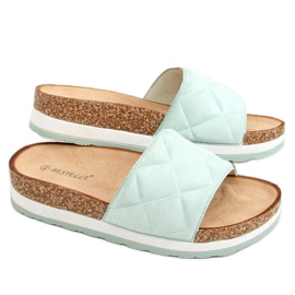 Mint kork tøfler LS017 Grøn