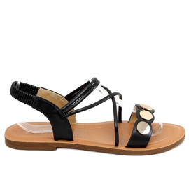 Sorte kvinders sandaler 4900 Sort