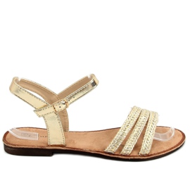 Guld damesandaler N-70 Guld gylden
