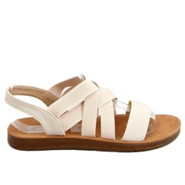Sandaler med gummistropper Beige 9225 Beige