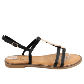 Sorte kvinders sandaler N-101 Sort