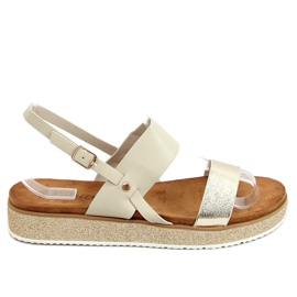 Beige sandaler til kvinder 100-138SA-1 Beige