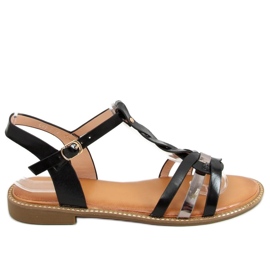 Sorte kvinders sandaler C43 Sort