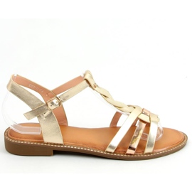 Guld damesandaler C43 Guld gylden