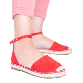 Chloe Star røde espadrillessandaler