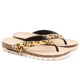 Klip-klapper På Cork Lu Boo Leopard brun